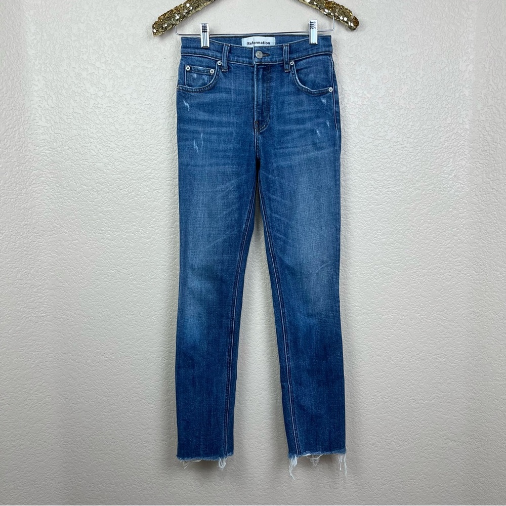 Reformation • Straight Crop Cigarette Jeans